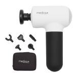 Перкусійний масажер для тіла і м'язів Medica+ MassHand Pro 4.0 White