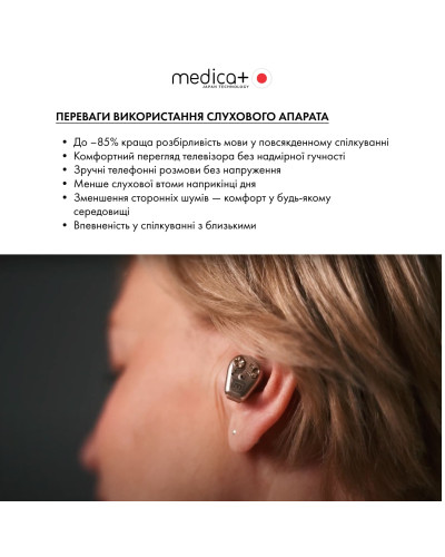 Універсальний слуховий апарат Medica+ Sound Control 14 Універсальний слуховий апарат Medica+ Sound Control 14