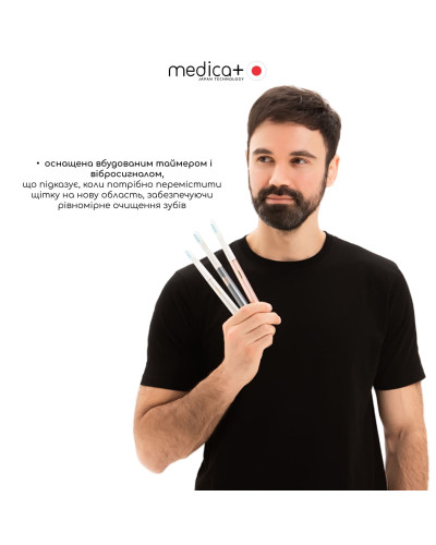 Звукова зубна щітка MEDICA+ LUX 10Х Portable (Rose Gold)(Japan) Звукова зубна щітка MEDICA+ LUX 10Х Portable (Rose Gold)(Japan)
