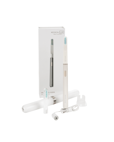 Звуковая зубная щетка MEDICA+ LUX 10Х Portable (Silver)(Japan) Звуковая зубная щетка MEDICA+ LUX 10Х Portable (Silver)(Japan)