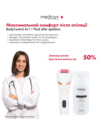 Электрическая роликовая пилка-пемза 4в1 MEDICA+ BodyControl 4v1 (Япония) Электрическая роликовая пилка-пемза 4в1 MEDICA+ BodyControl 4v1 (Япония)