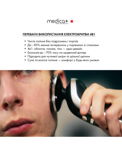 Электробритва 4в1 MEDICA+ SHAVER 4v1 (Япония) Электробритва 4в1 MEDICA+ SHAVER 4v1 (Япония)