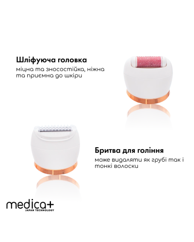 Набор Электрическая роликовая пилка-пемза 4в1 Medica+ BodyControl 4v1 +Флюид после эпиляции Medica+ Fluid after Epilation