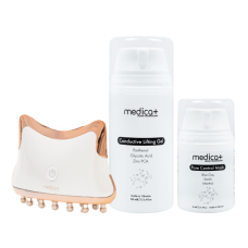 Набір Мікрострумовий ліфтинг Skin Lifting 5.0 + Струмопровідний гель Conductive Lifting Gel + Порозвужувальна маска для обличчя Medica+ Pore Control Mask