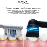 Роторная электрическая зубная щетка Medica+ ProBrush XO Сarbon (Black)