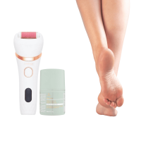Набор Электрическая роликовая пилка-пемза 4в1 Medica+ BodyControl 4v1 + Интенсивный крем для пяток от трещин и сухости