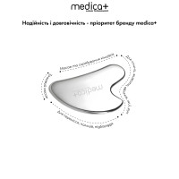 Стальной скребок для моделирования овала лица MEDICA+ Steel GuaSha
