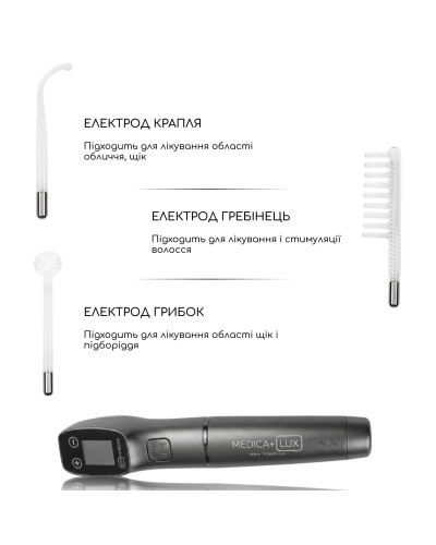 Апарат Дарсонваль MEDICA+ Lux Darsoline 8.0 grey