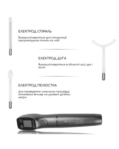 Апарат Дарсонваль MEDICA+ Lux Darsoline 8.0 grey