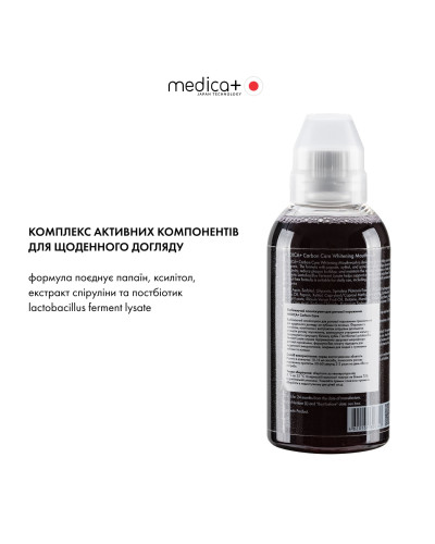 Отбеливающий ополаскиватель для полости рта MEDICA+ Carbon Care Отбеливающий ополаскиватель для полости рта MEDICA+ Carbon Care