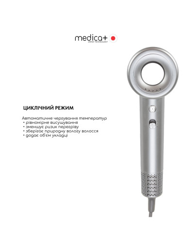 Фен для волосся MEDICA+ AIR-ZEN 2.0 Silver