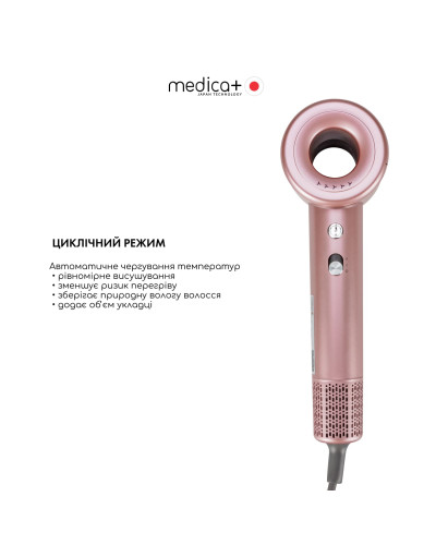 Фен для волосся MEDICA+ AIR-ZEN 2.0 rose gold
